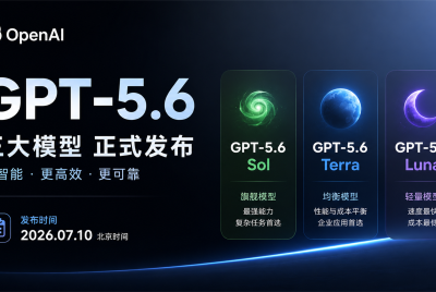 OpenAI GPT-5.6 正式发布：三大模型全面解
